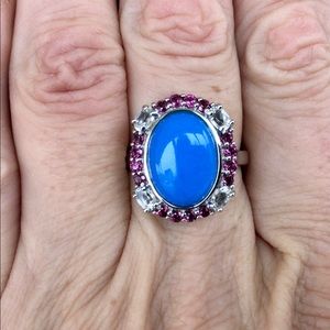 Pangea Mines Ceruleite ring size 9 MSRP $599.99